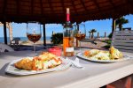 Rancho percebu san felipe mexico vacaction rental - romactic dinner with food made form the on site restuarant 